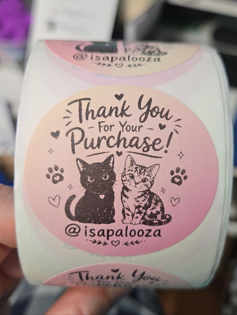 BUY NOW! 100 Thermal Stickers Available in Different Colors  2"Round QRCODE - Picture 8 of 16